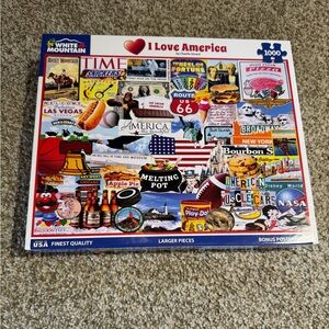 White Mountain 1000 piece puzzle- only used once!